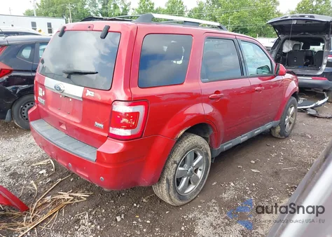2010 Ford Escape Limited z USA, uszkodzony, nr VIN 1FMCU0EG9AKA85395